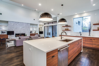 Kitchen - transitional kitchen idea in Dallas