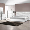 Seville 5-Piece Bedroom Set With Leather-Like Headboard, Eastern King
