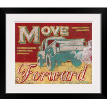 "Move Forward" Black Framed Art Print, 28"x24"x1"