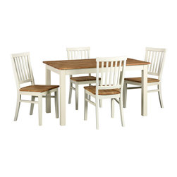 Portobello Painted Dining Set with 4 Chairs - Kitchen And Dining Furniture