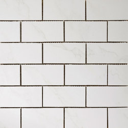 naturale carrera: marmo mosaic offset 12.5"x12.5" - Tile