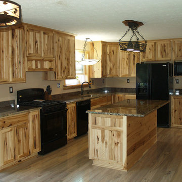 Rustic Hickory Kitchen Cabinets