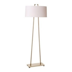 Dalton Satin Silver Floor Lamp | Pulp Home - Floor Lamps