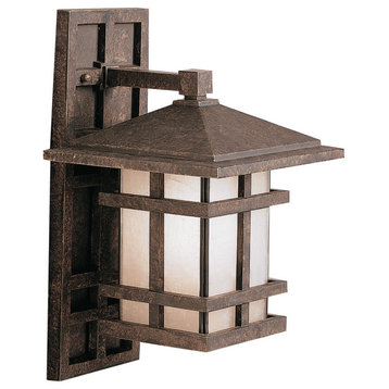 Kichler 9130 Cross Creek Collection 1 Light 16" Outdoor Wall - Aged Bronze