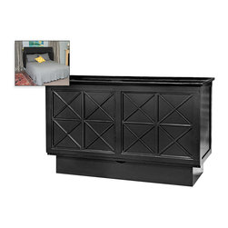 Arason Essex Creden-ZzZ Murphy Cabinet Bed | Black - Murphy Beds