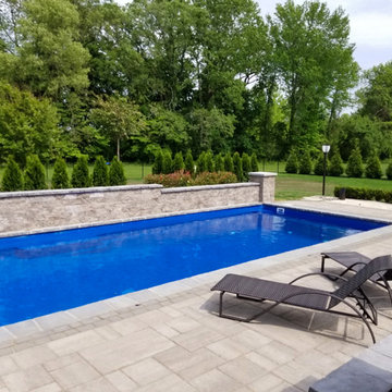Fiberglass Pool Installation & Back Yard Makeover - Lincroft NJ
