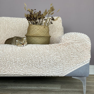 Vanilla Sofa 3 Seater Slipcover | Microfibra Collection | Living Room Design