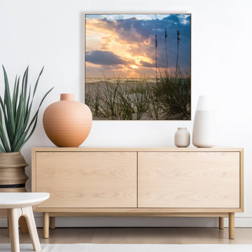 Anna Maria Island Cloudy Beach Sunset 2 Transitional Wall Art