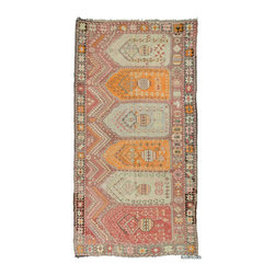 Vintage Artvin Kilim Rug - Area Rugs