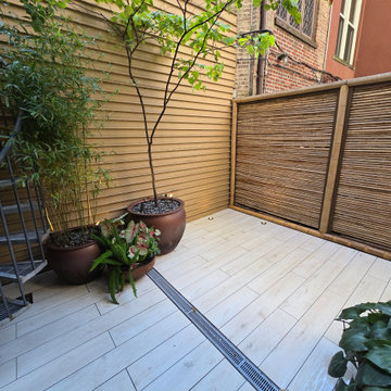 Minimalist city backyard UWS NYC