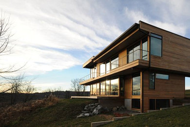 Home design - contemporary home design idea in Providence