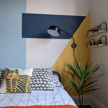 Colour Blocking Tween Boy's Room - Edwardian Detached