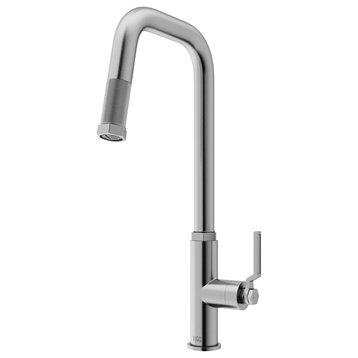 Vigo VG02036 Hart 1.8 GPM 1 Hole Pull Down Kitchen Faucet - Stainless Steel