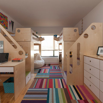 Brooklyn Heights; Two dumbo loft beds for two sisters