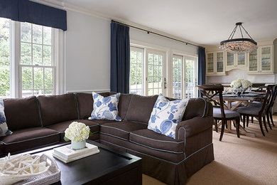 Inspiration for a timeless family room remodel in Other