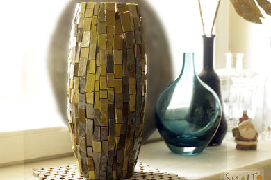 Мозаичная ваза. Материал: смальта