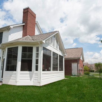 Screened Porch Addition with Eze Breeze Screen Windows