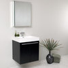 23" Modern Bathroom Vanity, Black, FFT1030CH
