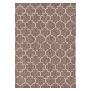 Rug Unique Loom Outdoor Trellis Brown Rectangular 8' 0 x 11' 4 ...
