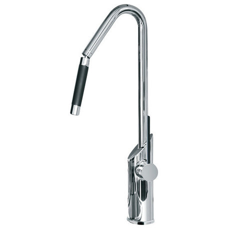 Designer Snake Kitchen Faucet, Chrome