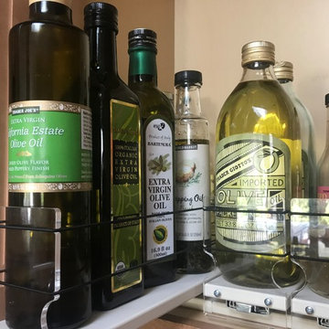 Kitchen Organization - oils and vinegars