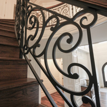 Project #74 | Circular Staircase with Hand-Forged Metal Panels