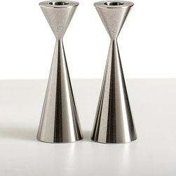 Taper Candlesticks - Stainless Steel - Candleholders