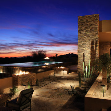 Custom pool and backyard in Scottsdale Arizona