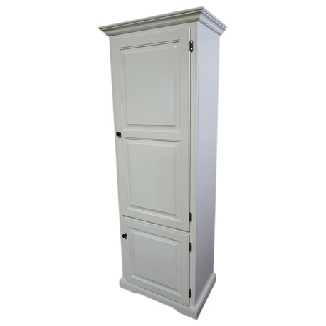 Single Kitchen Pantry Cabinet, Bright White