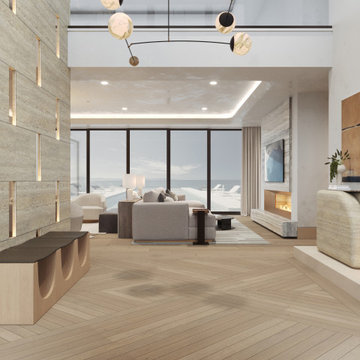 A Soft Minimalist Beachfront Interior