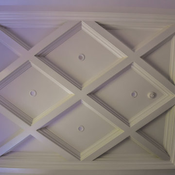 Colonial Home: Coffered Ceiling Detail