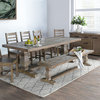 Amelie Dining Table, French Country, Rectangle, Desert Gray, 94"