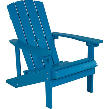 Charlestown All-Weather Adirondack Chair, Blue Faux Wood