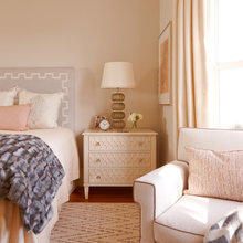 blush and gray bedroom makeover ideas