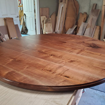 Round Pedestal Dining Table - Walnut