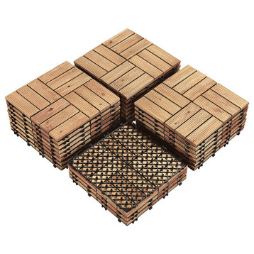 Patio Tiles Solid Wood Deck Interlocking Patio Deck Tiles Wood Outdoor Flooring