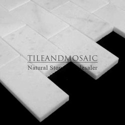 Statuary Crystal White Marble Italian Statuario 2x4 Mosaic Tile Polished - Products