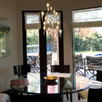 CONTEMPORARY-INTERIOR-DESIGN-LIGHTING, MODERN-BLOWN -GLASS-CHANDELIER