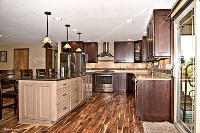 Example of a transitional kitchen design in Portland