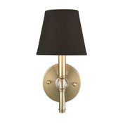 Golden Lighting 3500-1W AB-GRM Wall Sconce In Aged Brass