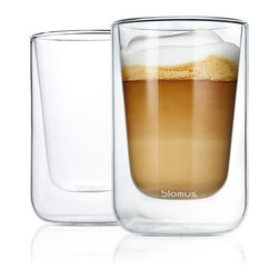 Blomus - Blomus Nero Insulated Hot/Cold Beverage Glasses - Set Of 2 - Everyday Glasses