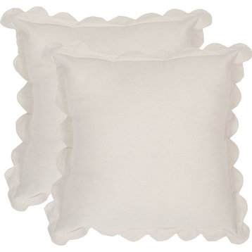 Pinafore Pillows, Set of 2, Antique White