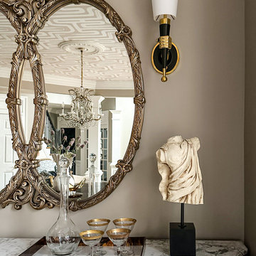 Statement Wallpaper On Ceiling