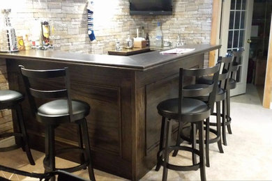 Inspiration for a timeless home bar remodel in Toronto
