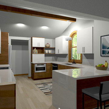 Modern Hillside Kitchen