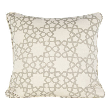 Alhambra Stars Cushion, Mushroom