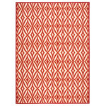 Nourison - Waverly Sun N' Shade Indoor Outdoor Area Rug, Campari, 8' X 11' - Sun n' Shade Collection by Waverly offers a fresh perspective on indoor/outdoor rugs. The exciting color palettes and myriad of designs combine Waverly's keen sense of today's style in a timeless fashion. These versatile rugs are beautiful to look at, soft to walk on, easy to clean and can withstand almost all outdoor conditions. Indoor or Outdoor Uses. Easy Clean: Just Rinse with a Hose