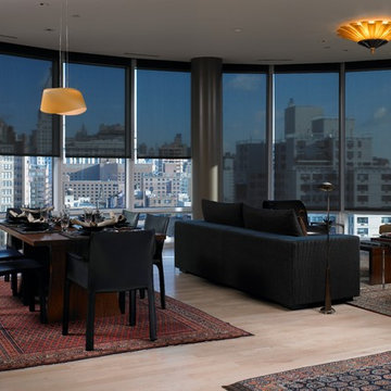 Use shades in the living room.