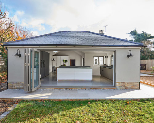 Foto e idee per facciate di case facciata di una casa for Case piccole moderne