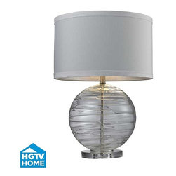 HGTV Home - Mouth Blown Glass Table Lamp - Table Lamps